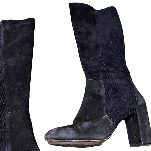 Vince Camuto Signature Black Suede Knee Boots size 7 37 - Picture 2 of 9